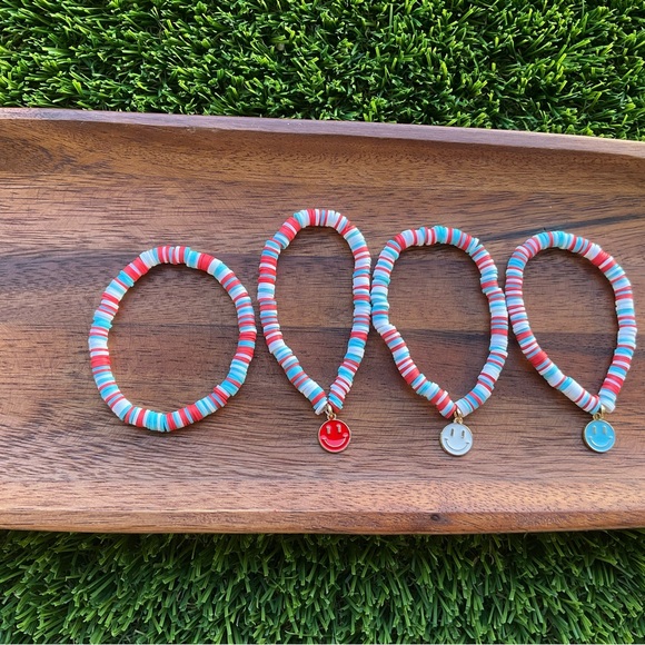 Other - 4th of July beaded bracelet set